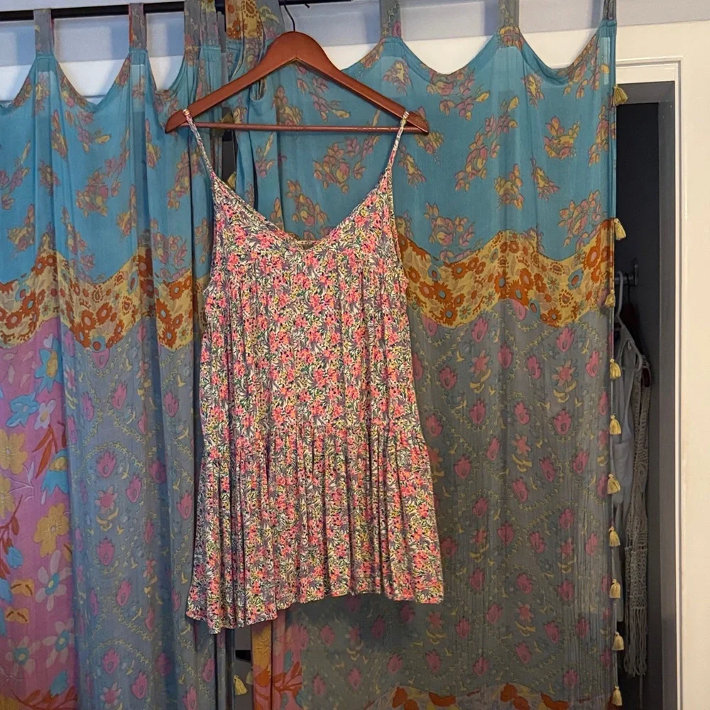 NATURAL LIFE Floral Mini Dress - Pink and Cream - Picture 2 of 6